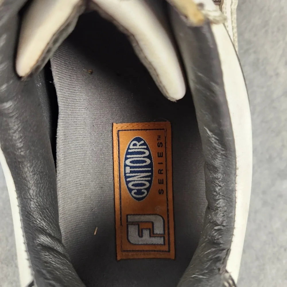 FootJoy Contour‎ Series Golf Shoes Men's 9.5 W White Black Leather 54051